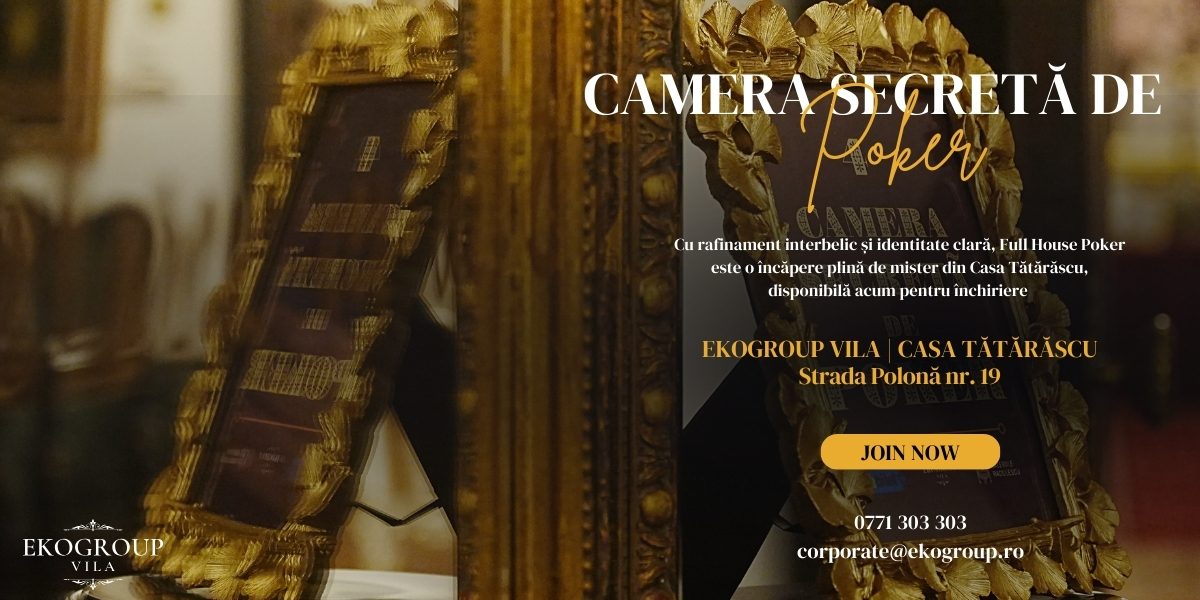 Full House Poker – O cameră secretă de texas poker cu acces exclusiv în inima Bucureștiului 1 Full House Poker – O cameră secretă de texas poker cu acces exclusiv în inima Bucureștiului
